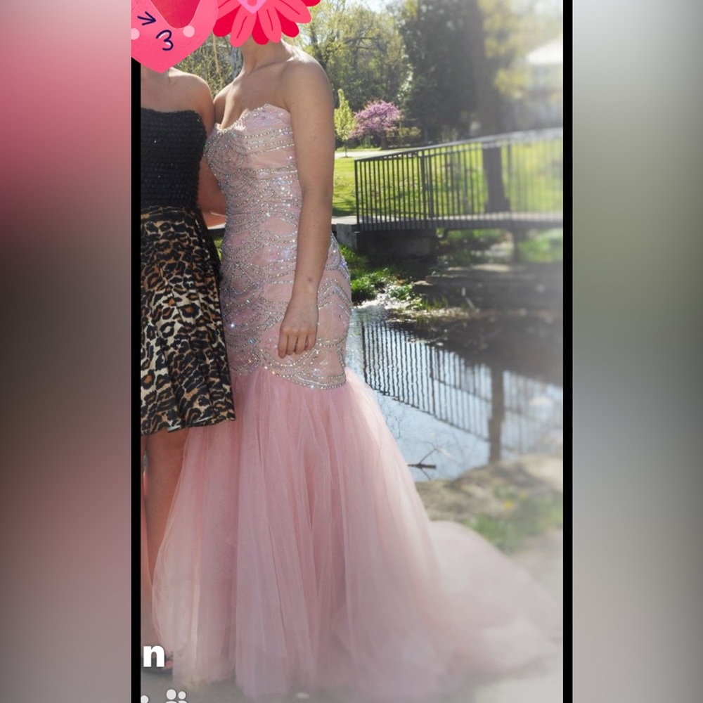 Sherri Hill Mermaid Sequence Formal Prom Dress - Picture 8 of 8